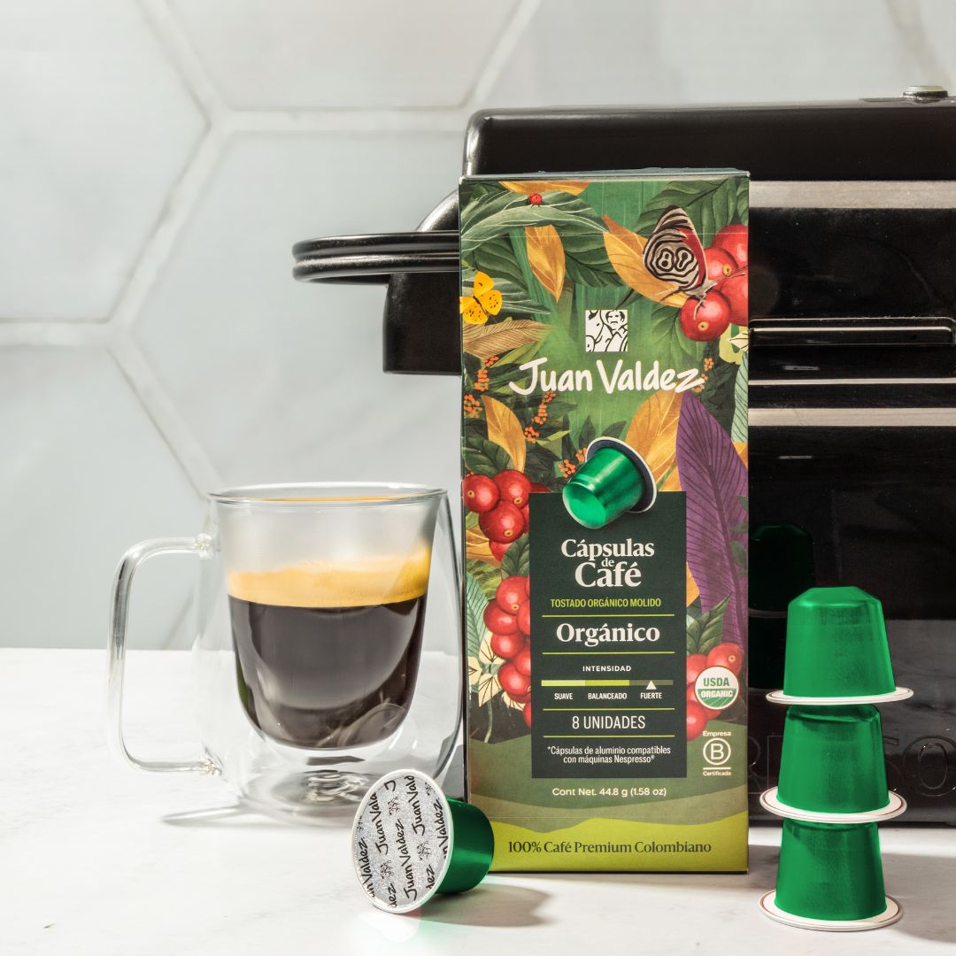 Cápsulas de Café Espresso Orgánico 8 unidades - Juan Valdez Café
