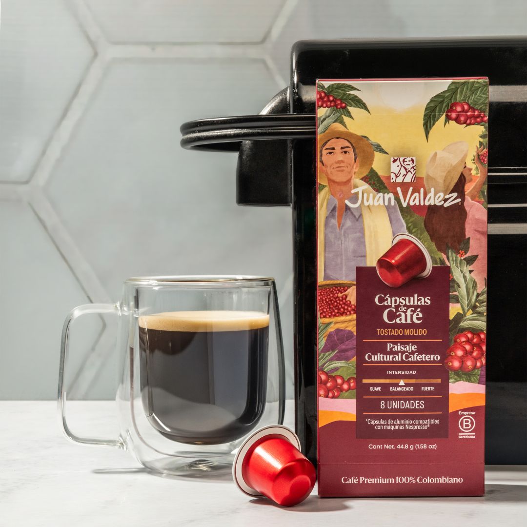 Cápsulas de Café Espresso Paisaje Cultural Cafetero 80 unidades - Juan Valdez Café