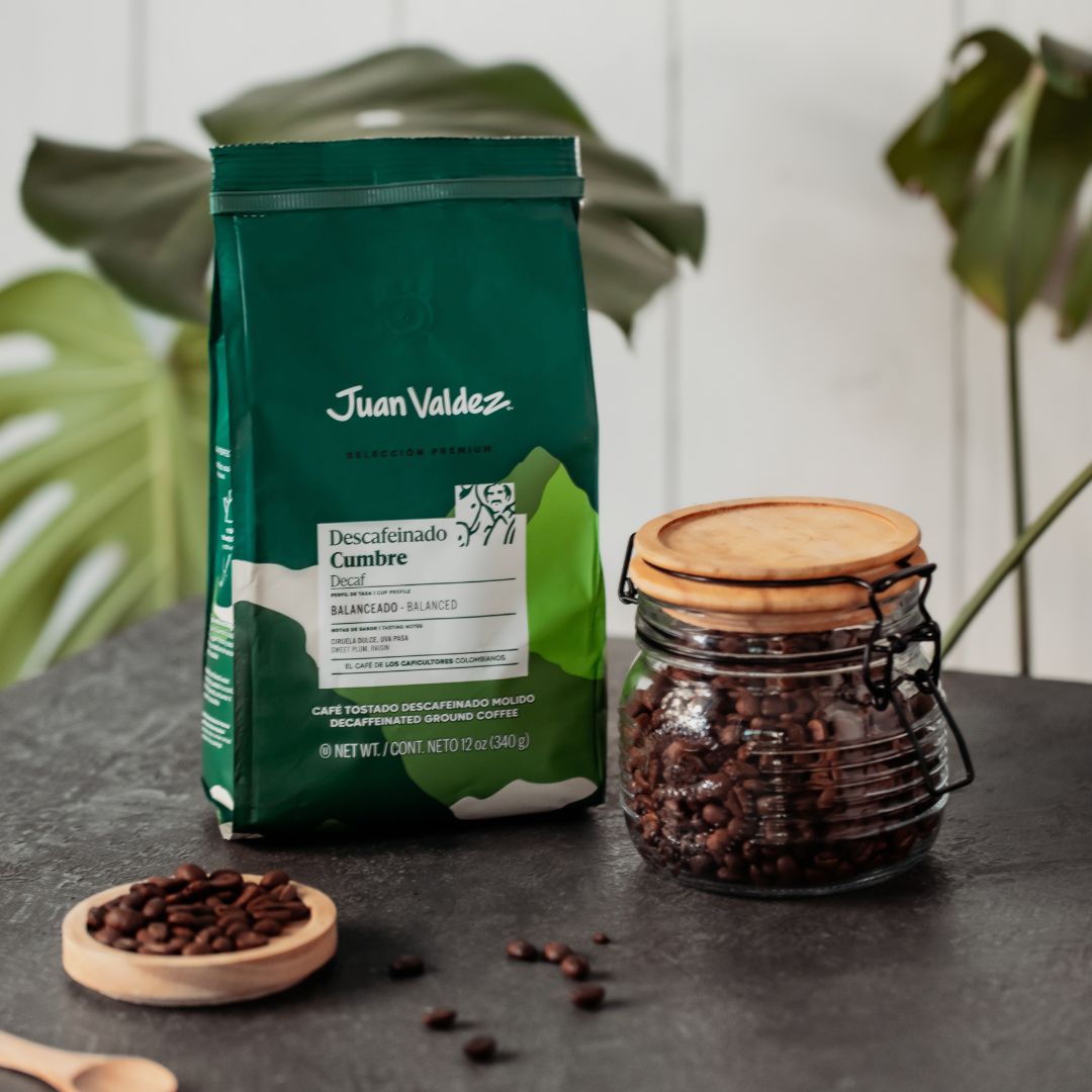 Café Cumbre Descafeinado 340 g (Molido) - Juan Valdez Café