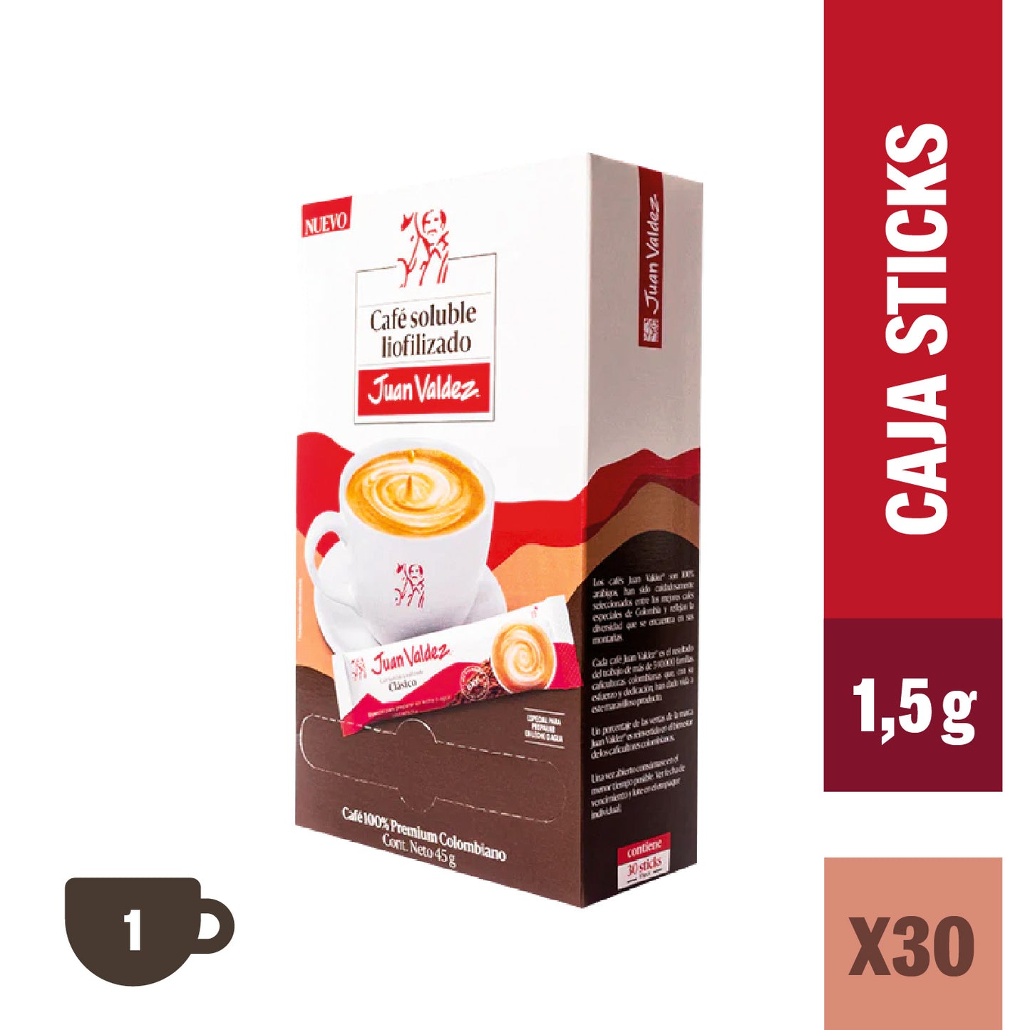 Sticks Café Liofilizado Tradicional x30