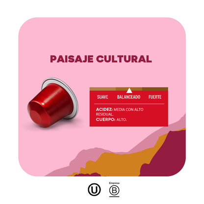 Cápsulas de Café Espresso Paisaje Cultural Cafetero 8 unidades