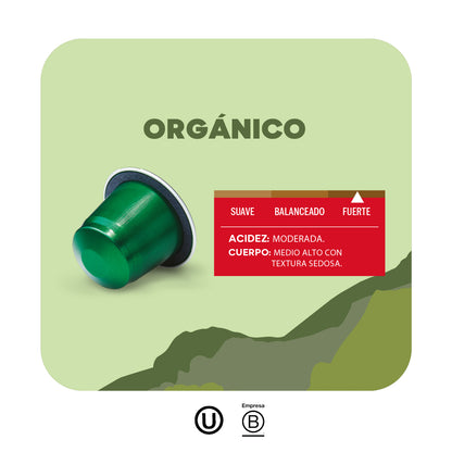 Cápsulas de Café Espresso Orgánico 80 unidades