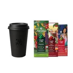 Kit Vaso reúso negro + Cápsulas (24 unidades)