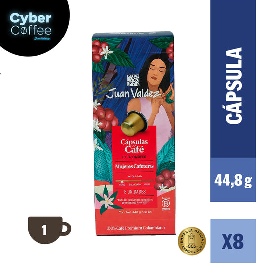 Cápsulas de Café Espresso Mujeres Cafeteras 8 unidades